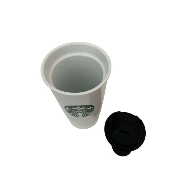 Starbucks Reusable Coffee Cup With Black Lid - 10 Fl Oz / 295 Ml - Picture 2 of 3